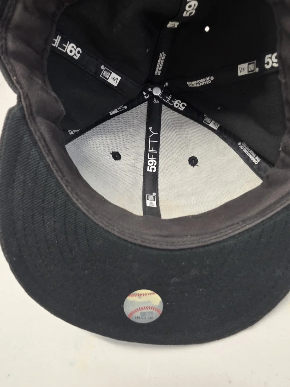New Era Black Fitted Cap with White Atlanta 'A' Logo